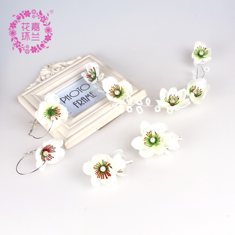 Jialan Accessories Yiwu Factory directly sells Japanese and Korean bride headwear, wedding photography, travel photography headwear, earrings, hairpins, studio crown sets detail image 8