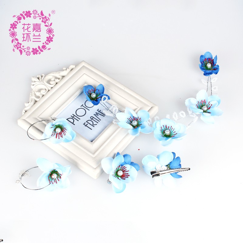 Jialan Accessories Yiwu Factory directly sells Japanese and Korean bride headwear, wedding photography, travel photography headwear, earrings, hairpins, studio crown sets detail image 7