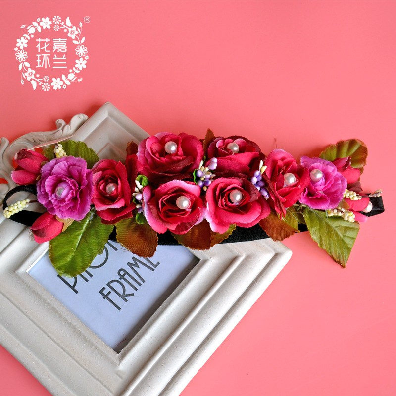 Jialan Factory directly supplies colorful flower girl dress headwear, birthday children's headwear, princess hair bands, and colorful hair bands that adults can wear detail image 4