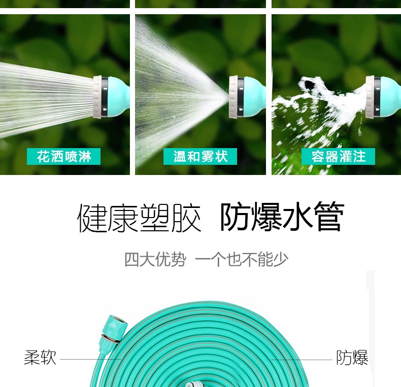 热销汽车水枪套装 车用水管车水管2313.523CM 车载高压洗车水枪详情图13