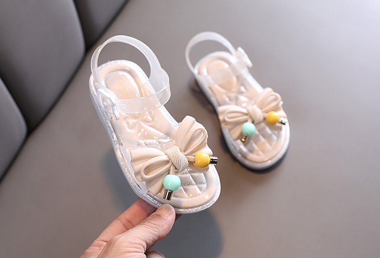 Girls' Sandals Summer New Korean Version Of Large Children's Casual Flat Soft Soled Princess Shoes With Little Girls Beach Shoes undefined