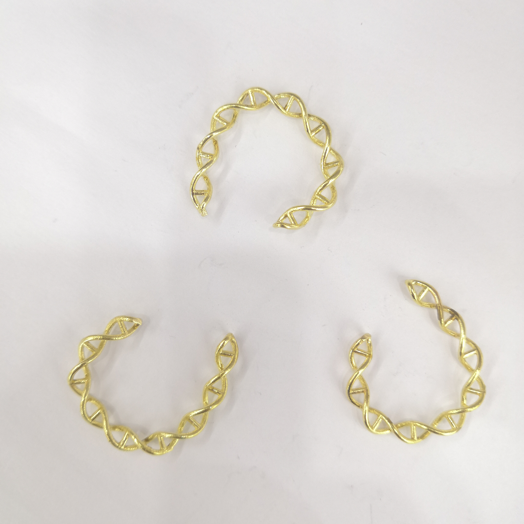 Cast copper DNA code oval opening