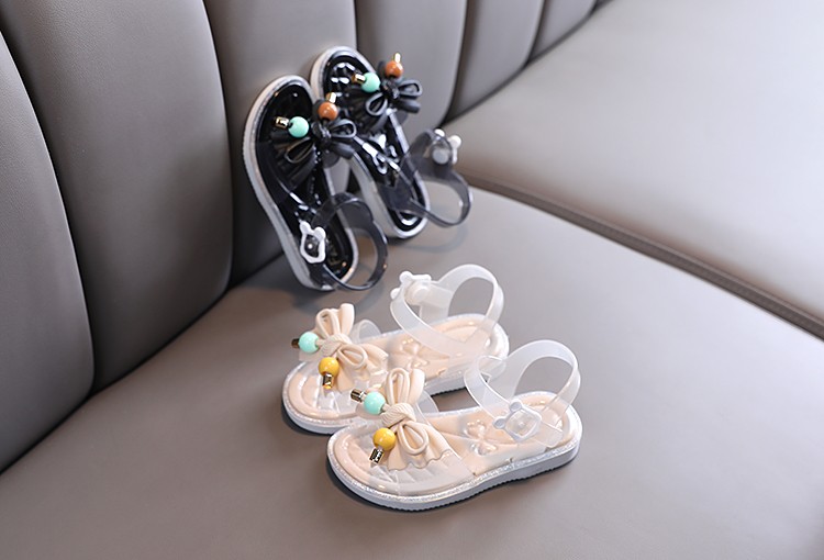 Girls' Sandals Summer New Korean Version Of Large Children's Casual Flat Soft Soled Princess Shoes With Little Girls Beach Shoes Specification drawing