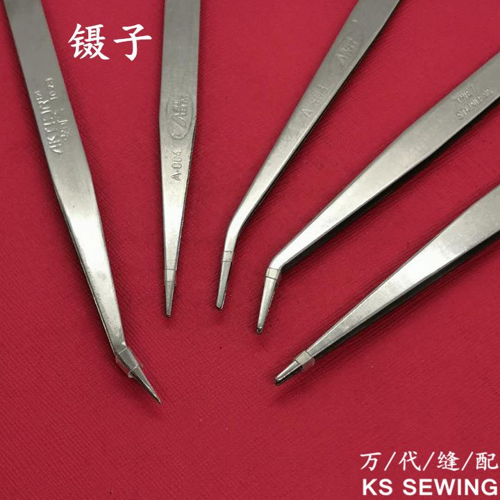 Obema stainless steel tweezers, straight E8/ curved E7 pliers, eyebrow clips, thread clips, special tools for sewing machines Specification image