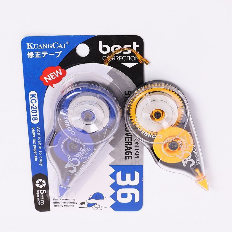 Kuangcai Correction Tape KC-2018 Public Funds Correction Tape, Scribbling tape Factory Direct Sales, stationery wholesale Application Scenario