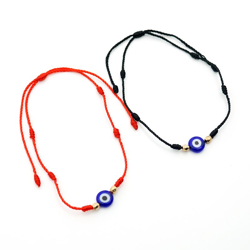 Cross-border foreign trade source: Devil's Eye, Turkish blue eye jewelry, European and American simple woven bracelet Specification image