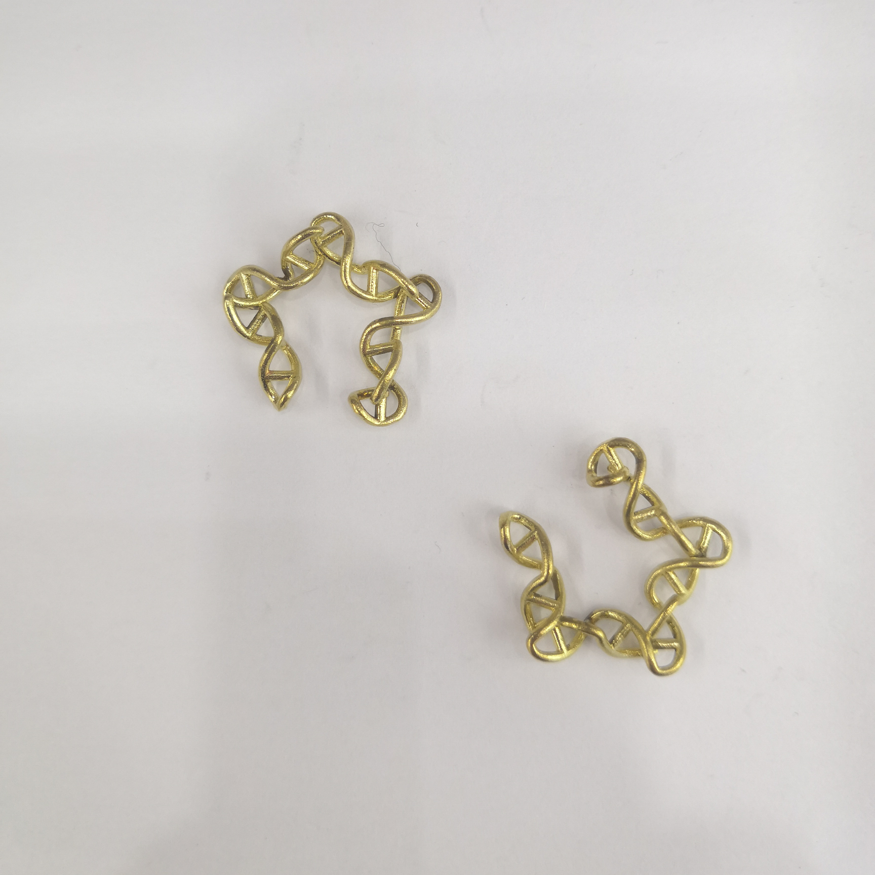 Cast copper DNA code pentagram