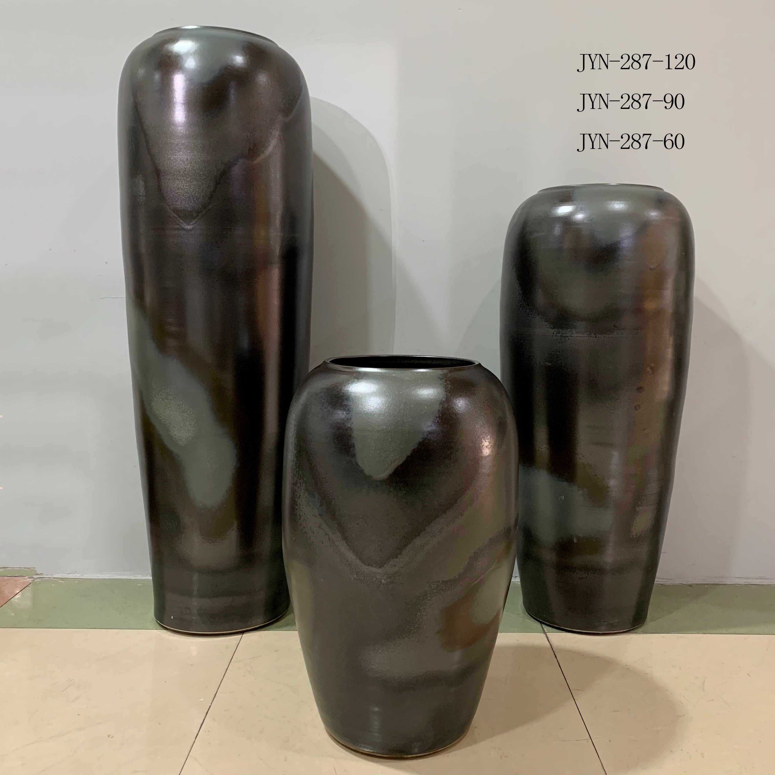 高温陶瓷花瓶花器器皿 陶瓷落地大花瓶三件套 JYN-287