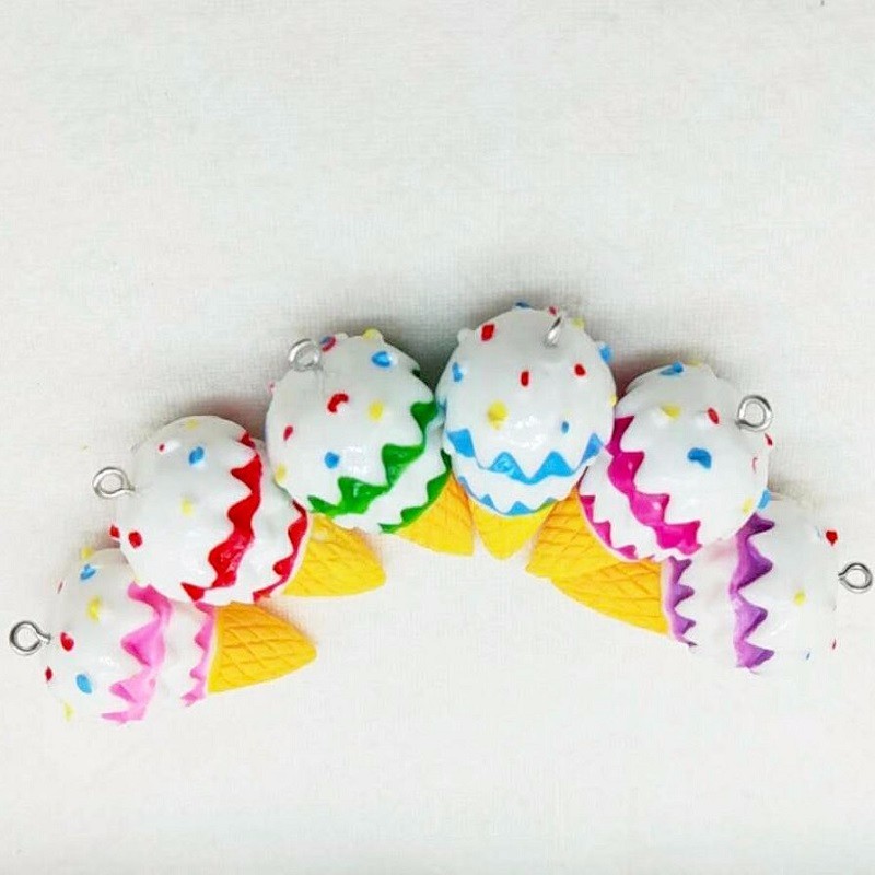 树脂冰淇淋挂件配件现货配件定制详情2