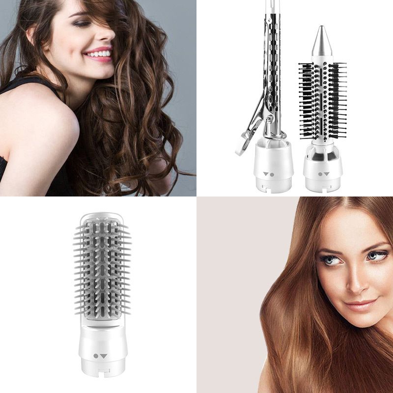 The new multi-functional hot air comb, which can be used for both curling and straightening, is an integrated hair dryer and straightening comb SH9822-2 Item Picture