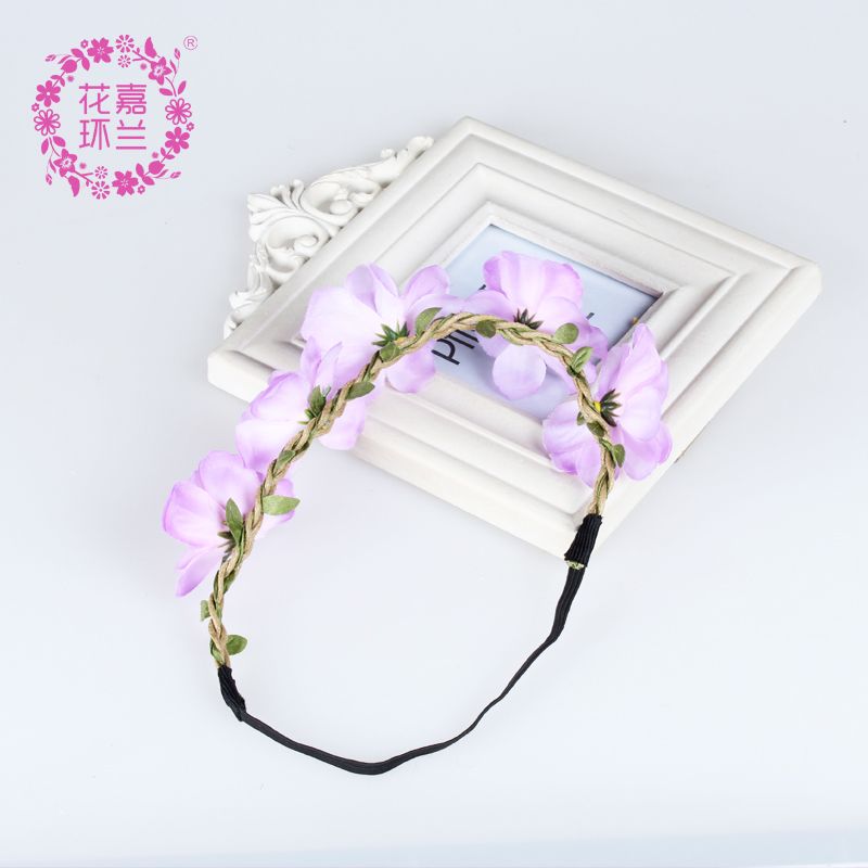 Jialan Accessories' Rose simulation flower headband is a super beautiful and cute parent-child headband for a seaside vacation