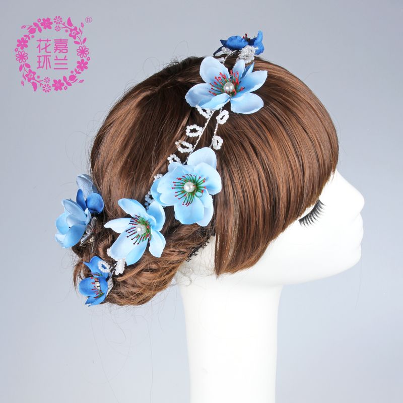 Jialan Accessories Yiwu Factory directly sells Japanese and Korean bride headwear, wedding photography, travel photography headwear, earrings, hairpins, studio crown sets Application Scenario