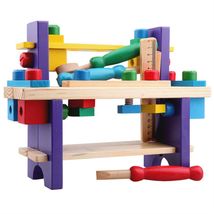 儿童木质动手螺丝螺母组合玩具多功能拆装积木工具台幼儿益智教具