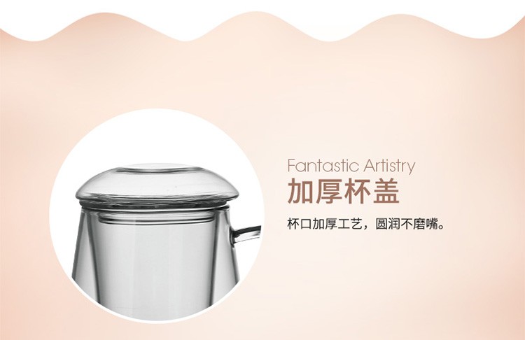 Boluya handcrafts high borosilicate heat-resistant glass cups, mushroom cups, tea cups and office cups detail image 6