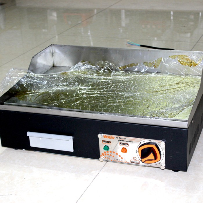 优瑞杰商用小型单控电平扒炉铁板烧炉设备手抓饼机电扒炉锅煎烤烧详情图1