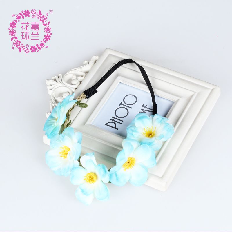 Jialan Accessories' Rose simulation flower headband is a super beautiful and cute parent-child headband for a seaside vacation Specification image