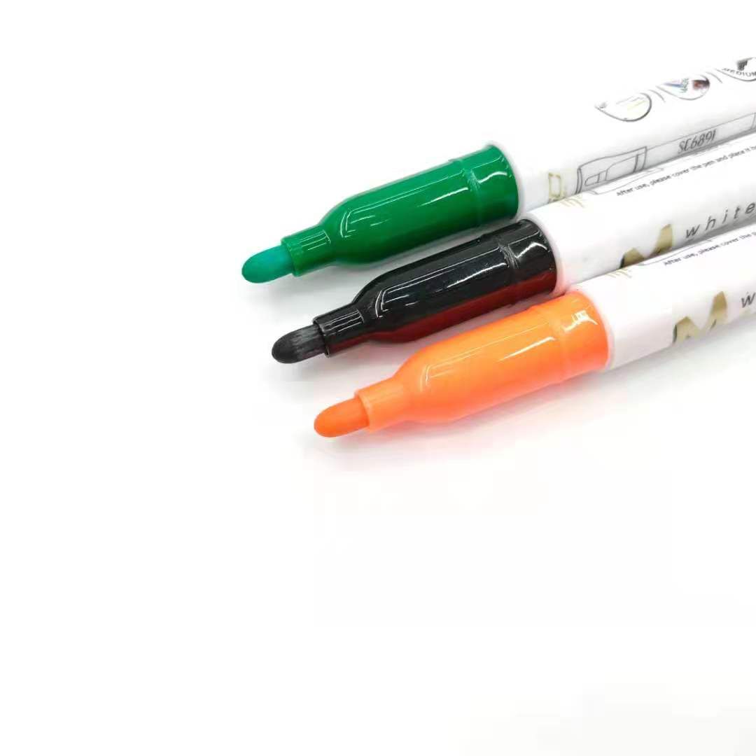 Erasable and adhesive whiteboard pen, magnetic colored whiteboard pen, sponge tip pen case whiteboard pen