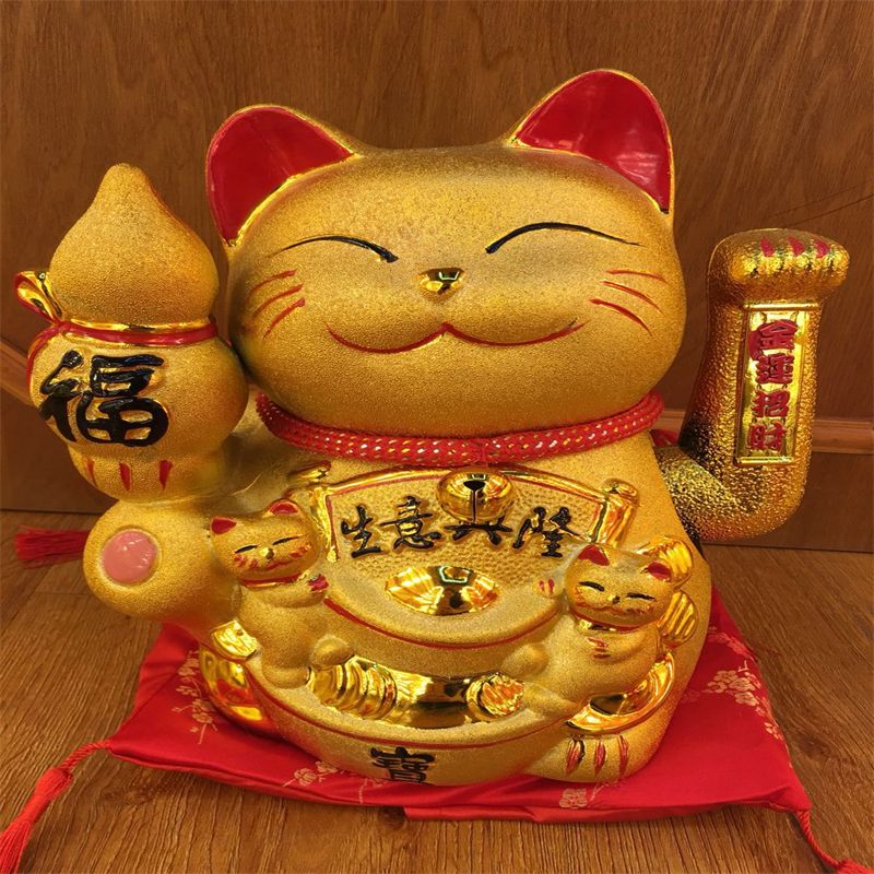 South Tydo Fortune Fortune Gold Rocking cat ornament thumbnail
