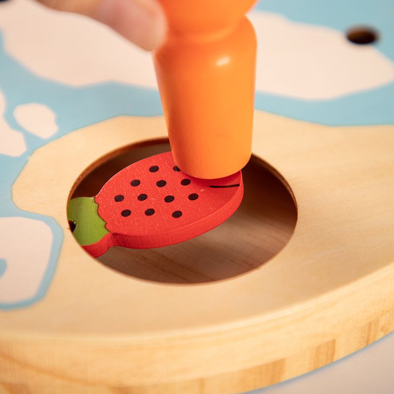Children's house play, little fish play, baby catching and fishing, tabletop Montessori early education and intelligence wooden toys
