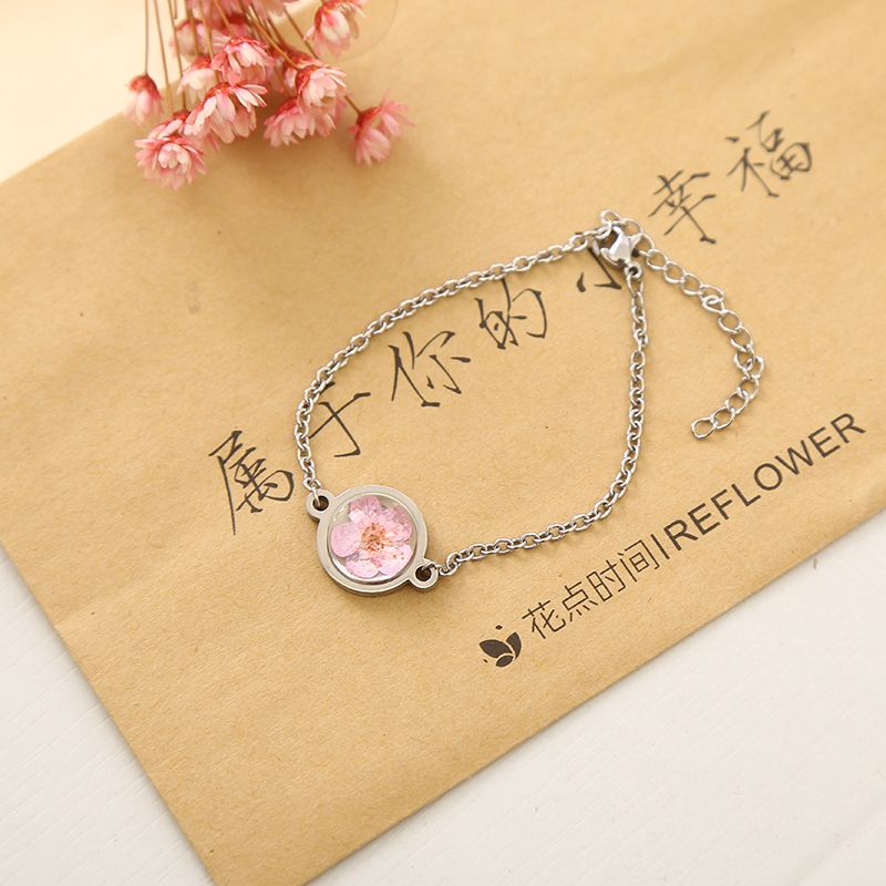 Steel Dry Flower Bracelet Network Red Explosive Diy Factory Direct Sales Invincible Charming Application Scenario