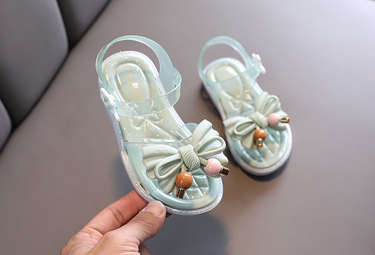 Girls' Sandals Summer New Korean Version Of Large Children's Casual Flat Soft Soled Princess Shoes With Little Girls Beach Shoes undefined