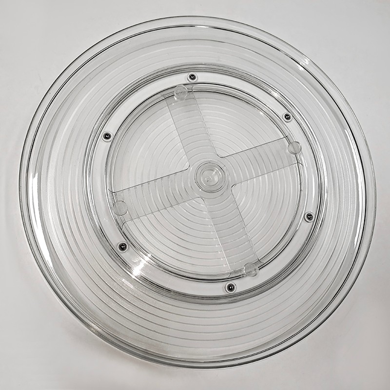 新款30CM旋转调料架置物架收纳厨房可旋转调味品单层转盘圆形详情图7