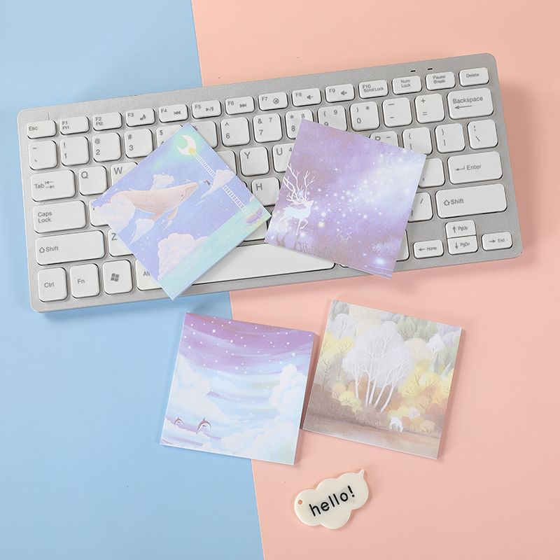 5902 Color cartoon Sticky Notes with starry sky patterns, direct sales and wholesale from the manufacturer Item Picture