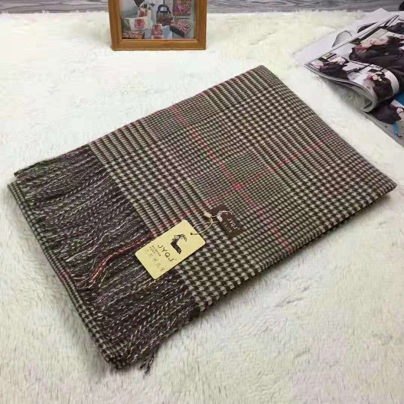 Large shawl women's scarf Autumn and winter new style double-sided jacquard Korean version thickened warm scarf 7