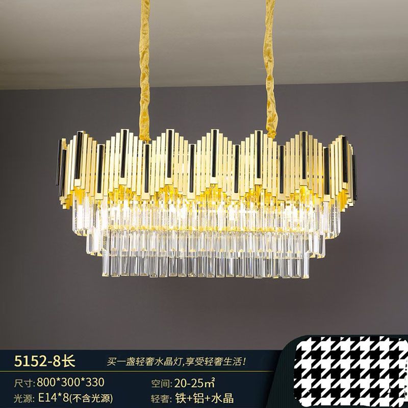 Light luxury crystal chandelier, living room chandelier, bedroom chandelier, dining room chandelier, modern style chandelier Item Picture