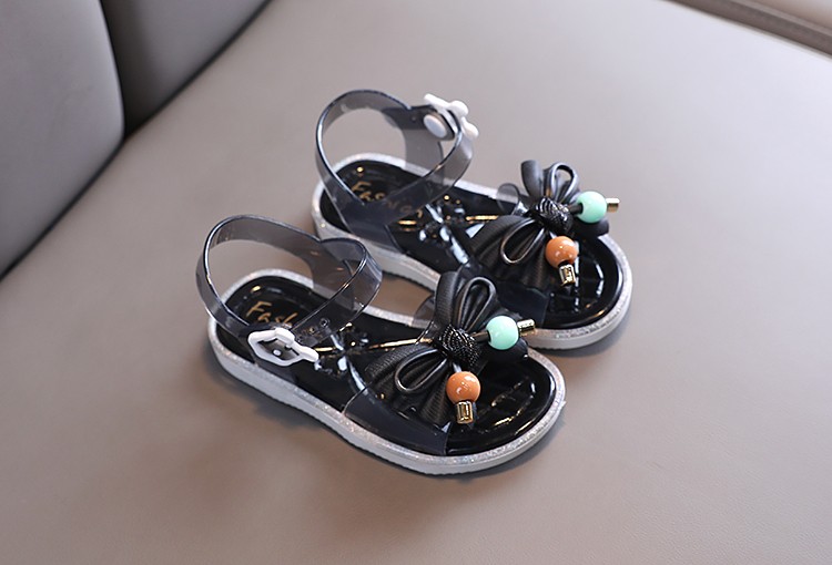 Girls' Sandals Summer New Korean Version Of Large Children's Casual Flat Soft Soled Princess Shoes With Little Girls Beach Shoes Item Picture