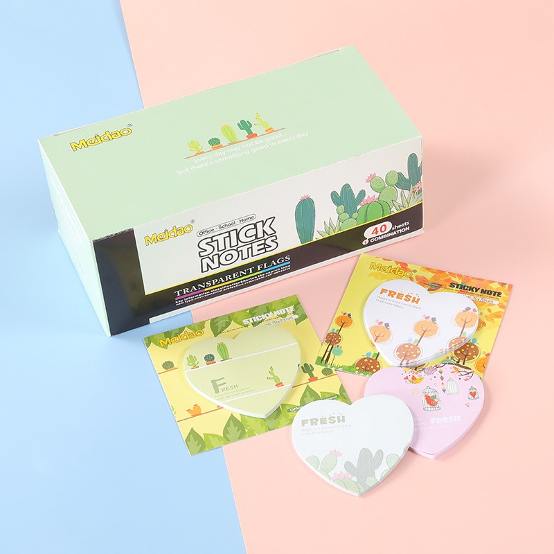 Colorful sticky notes, soul diary theme sticky notes, cartoon pattern sticky notes, stationery wholesale 1058 detail image 2