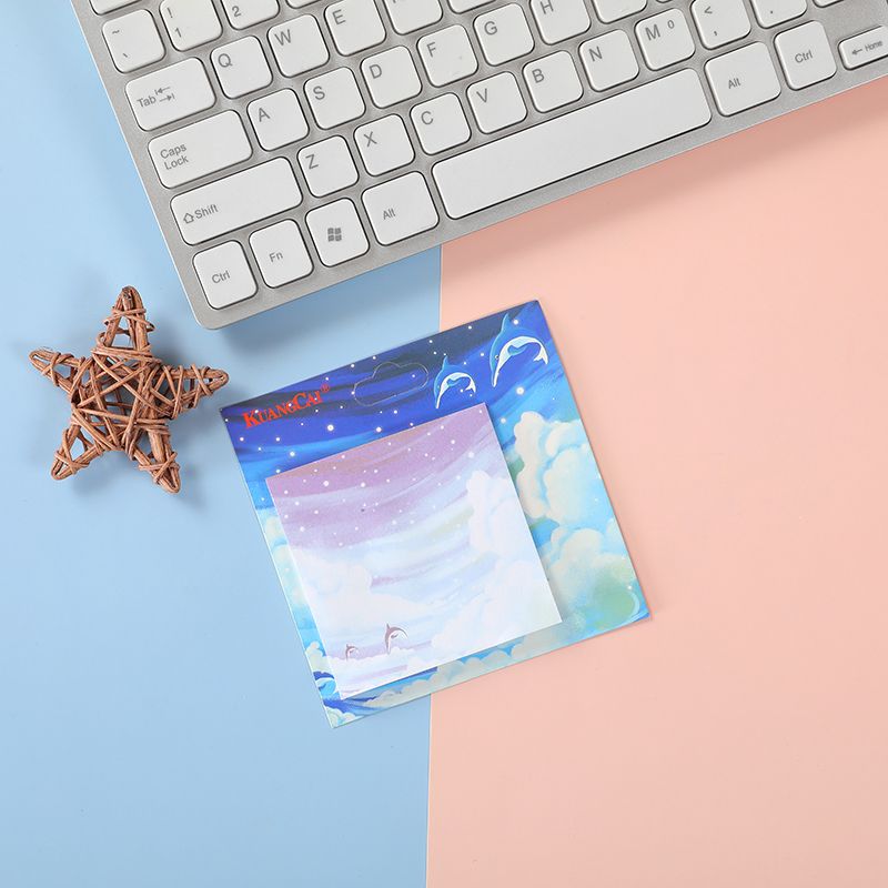 5902 Color cartoon Sticky Notes with starry sky patterns, direct sales and wholesale from the manufacturer Application Scenario