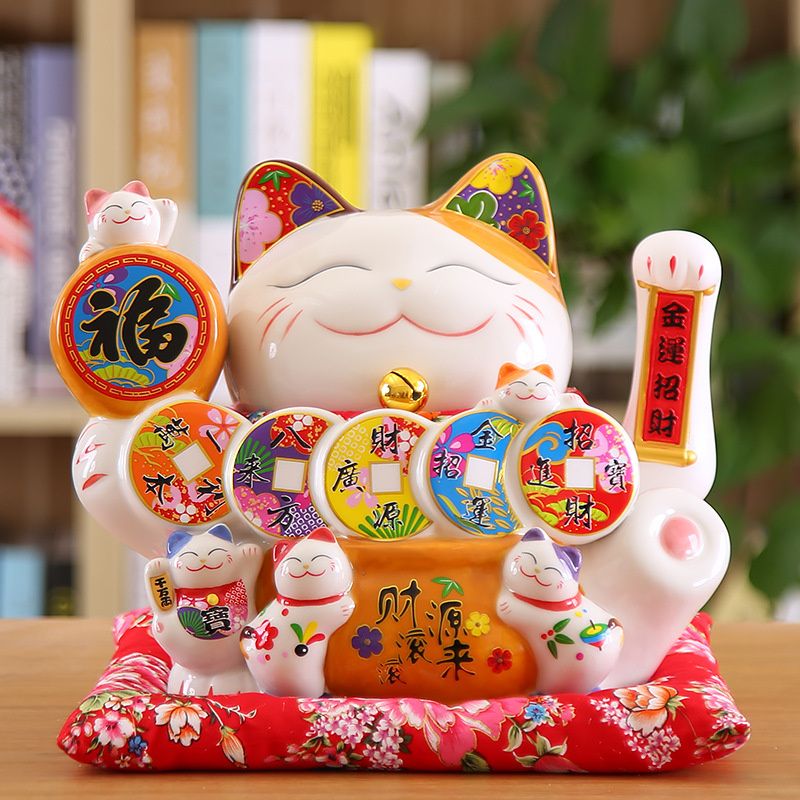 Nantai ceramic crafts rocking cat ornaments thumbnail