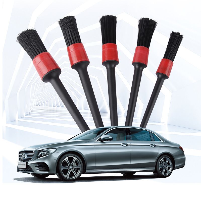 Five-piece set of interior cleaning brushes, car air outlet brush, car seat gap brush, car beauty brush details Picture