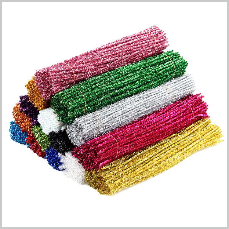 Xingsheng Ten-Color Mixed DIY Accessories: Golden Onion Wool Strips, Golden Onion wool Roots, Golden Onion Twisted Sticks, Christmas Tree for Children 01 Specification image