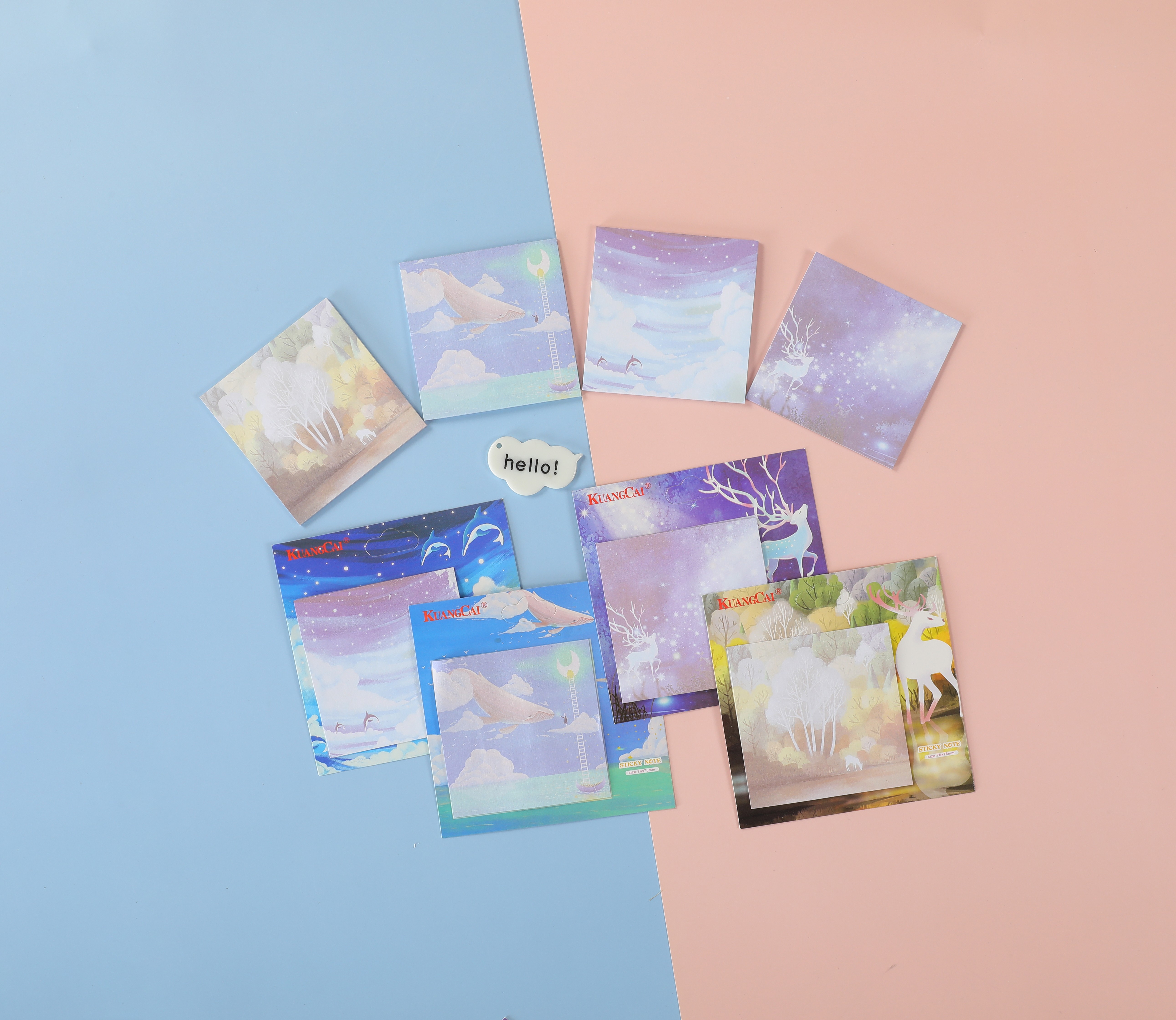 5902 Color cartoon Sticky Notes with starry sky patterns, direct sales and wholesale from the manufacturer detail image 11