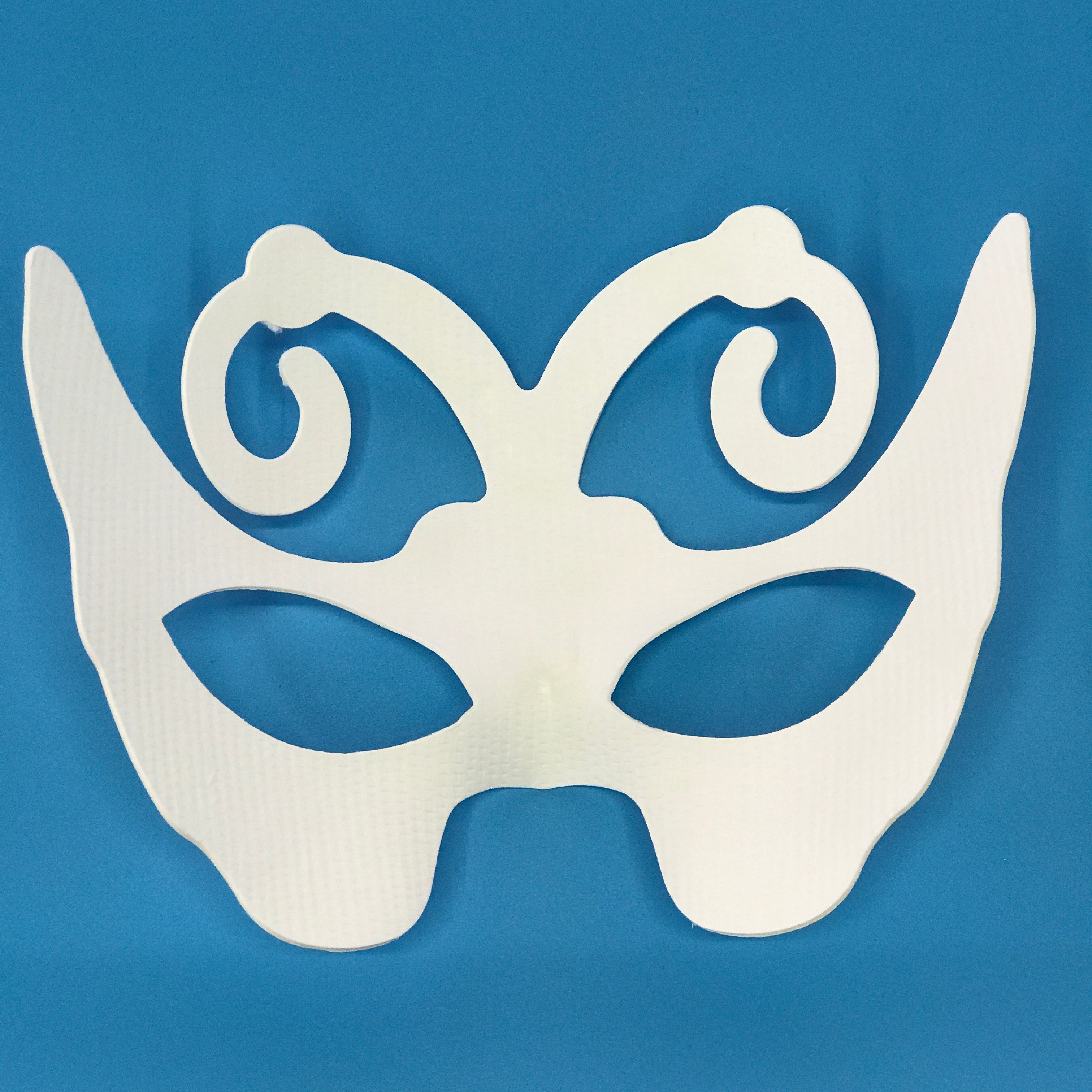 一次性动物款白色面具DIY创作个性手工制作蝴蝶仙子面具绘画玩具详情图4