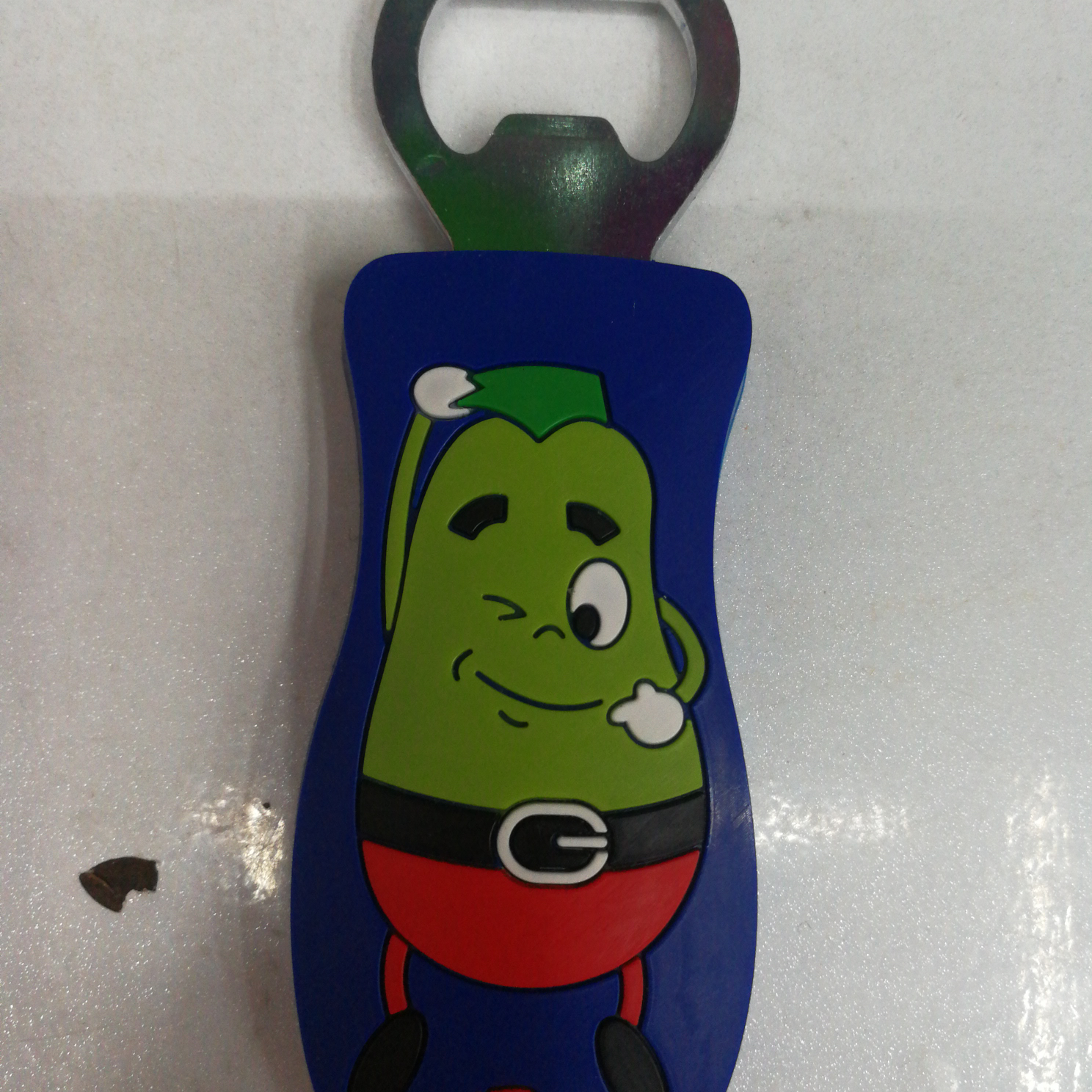 钥匙扣/PVC/软胶白底实物图