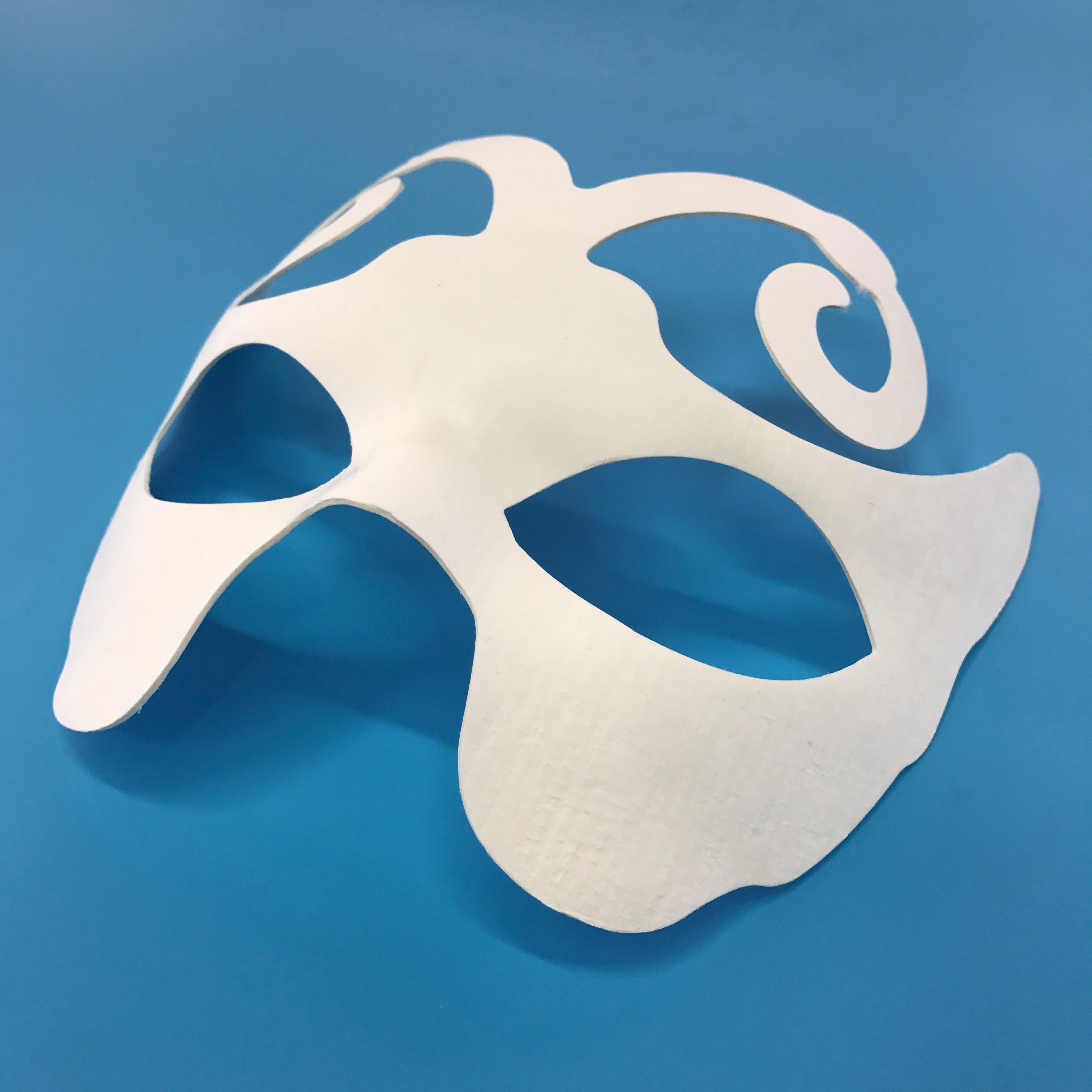 一次性动物款白色面具DIY创作个性手工制作蝴蝶仙子面具绘画玩具