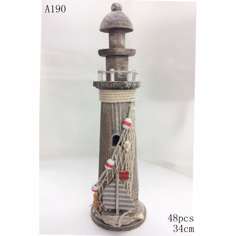 Hongdian Crafts Decoration decoration Mediterranean style home decoration Lighthouse A190 thumbnail