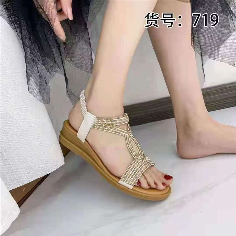韩版女夏季时尚休闲网红结平底外穿沙滩拖鞋包头拖纯色平跟橡胶8