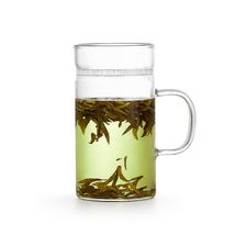 博绿雅耐热高硼硅玻璃月牙茶隔杯办公杯