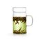 博绿雅耐热高硼硅玻璃月牙茶隔杯办公杯图