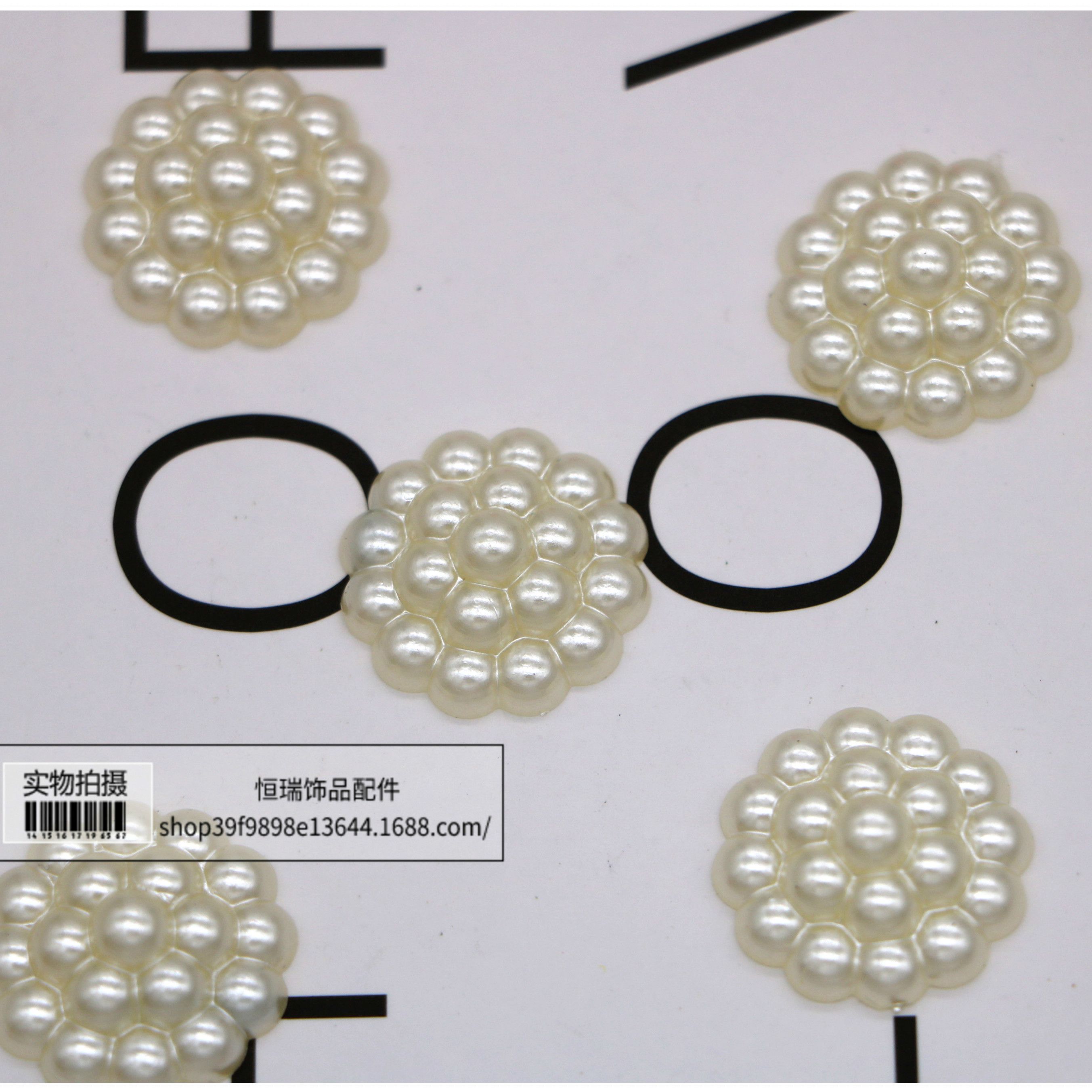 ABS仿珍珠半面珠11MM佛头DIY手工材料配件头花装饰手机挂件鞋包