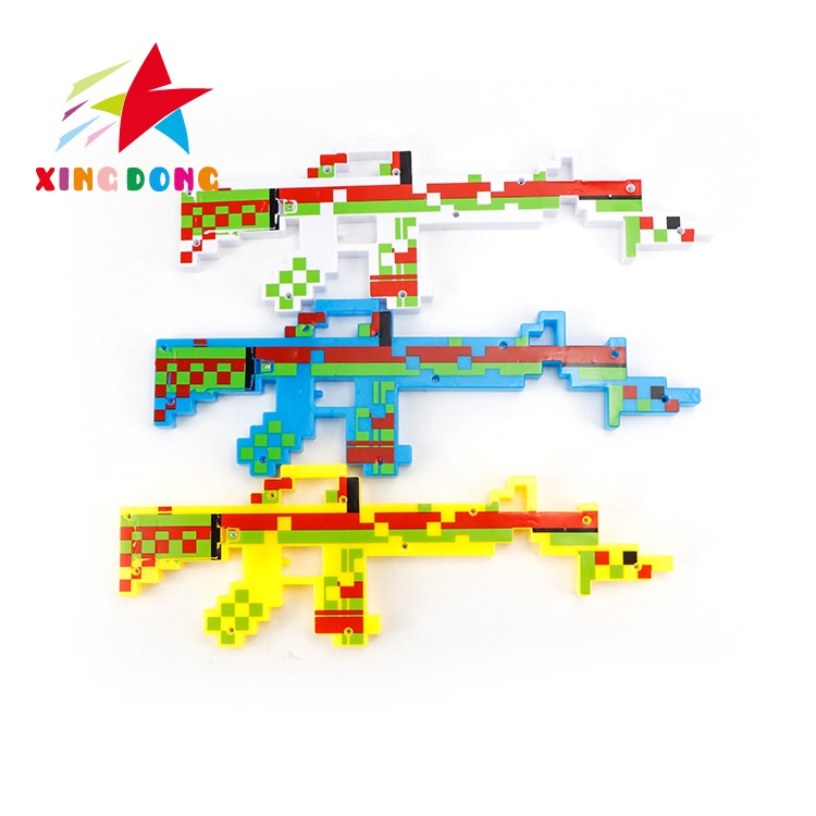 Children's toy flash gun Minecraft audio-visual electric music gun detail image 3