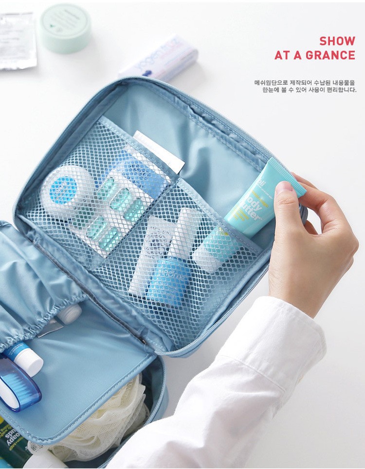 韩国新款印花旅行化妆包乳液分装旅游洗漱包防水旅行收纳整理包5详情图5