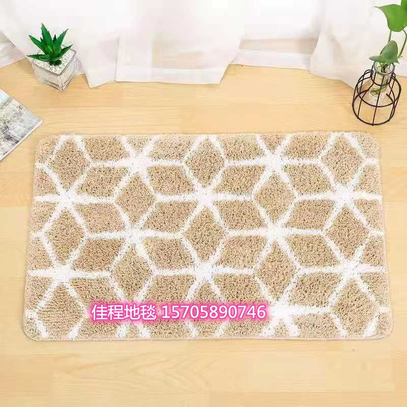 New TPR base flocked floor mat, carpet plush foot mat, super fine door mat, sucre carpet, anti-slip mat, home mat, standard 5 colors, size 40*60cm details Picture