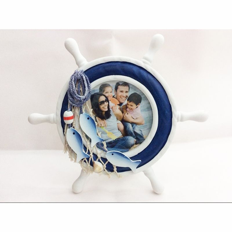 弘典工艺品装饰品摆件地中海风格家居装饰品舵手相框A2781