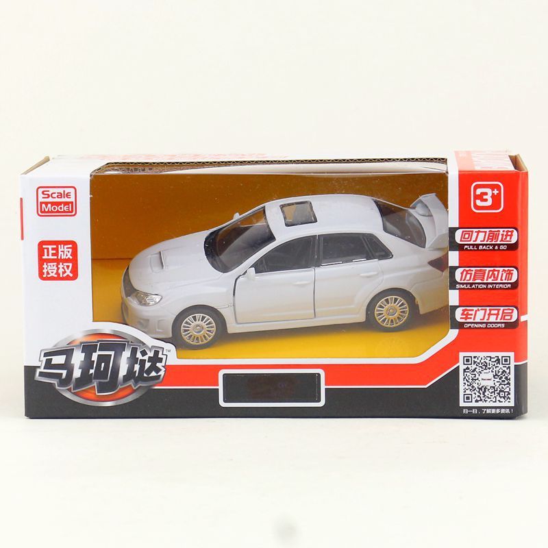 斯巴鲁/带尾翼回力/跑车车模产品图