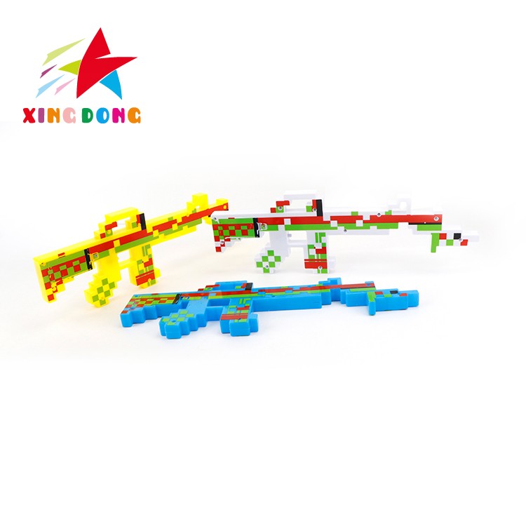 Children's toy flash gun Minecraft audio-visual electric music gun detail image 2